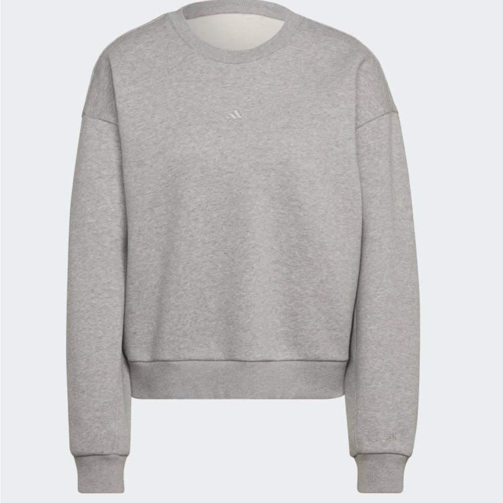 Adidas Women's Heather Gray Crewneck Sweatshirt, NWOT, Size 1X